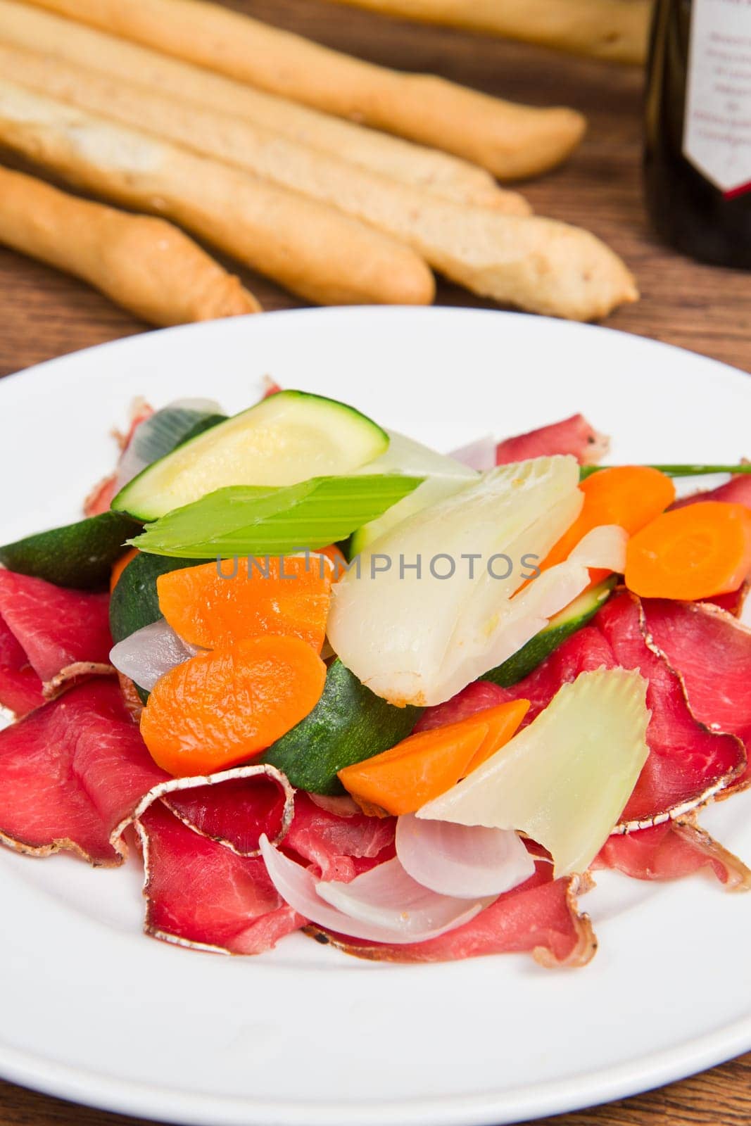 bresaola with vegetables