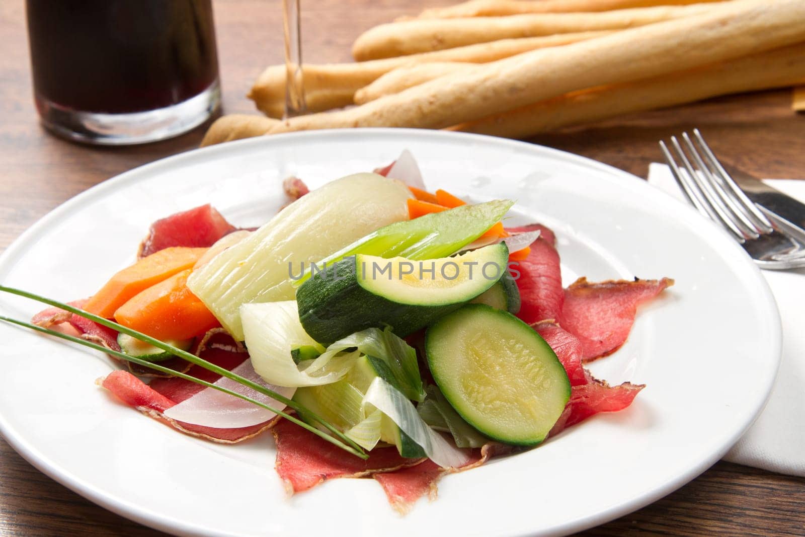 bresaola with  vegetables