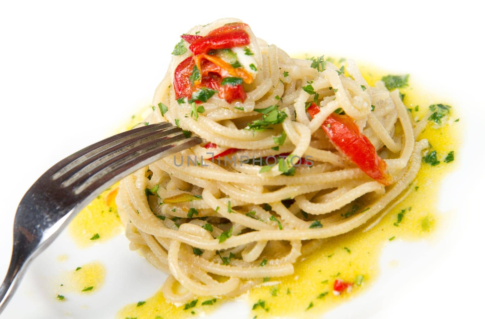 spaghetti with garlic, oil and chilli