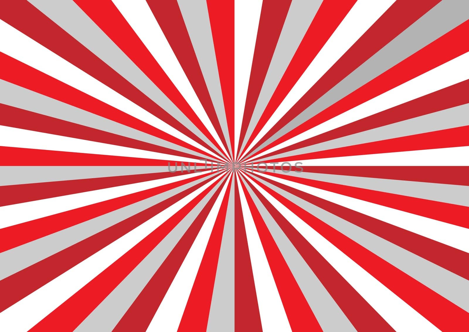 Radiant background in red - white - grey
