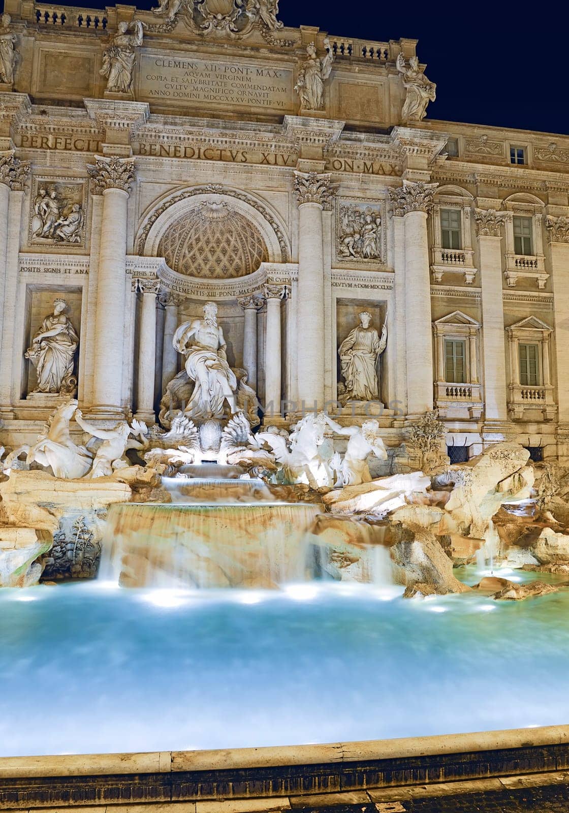 beautiful night image of the eternal city