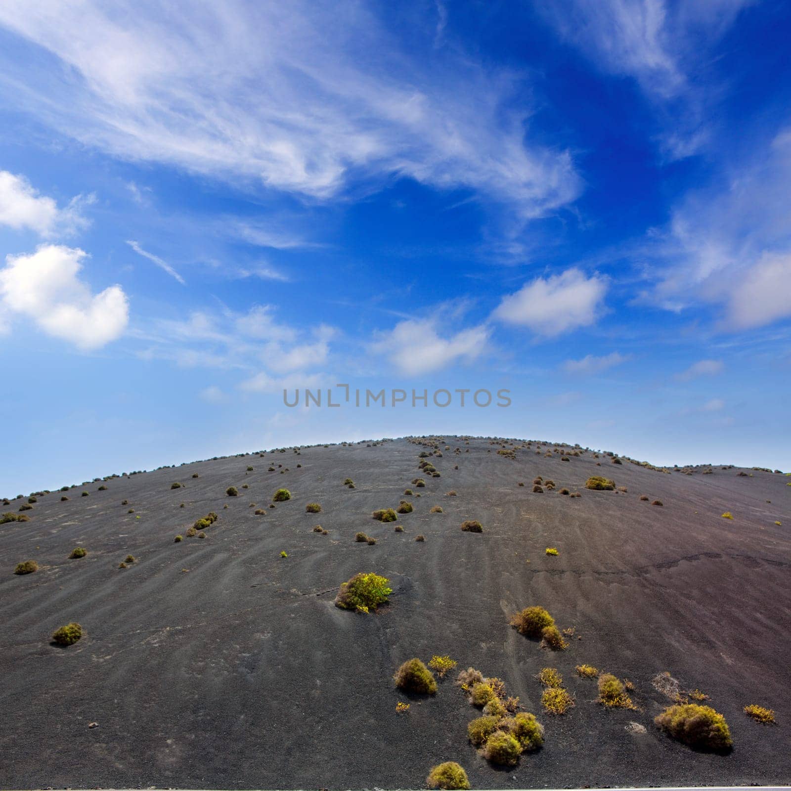 Lanzarote Timanfaya National Park Fire Mountains volcanic lava stone In Canary Islands