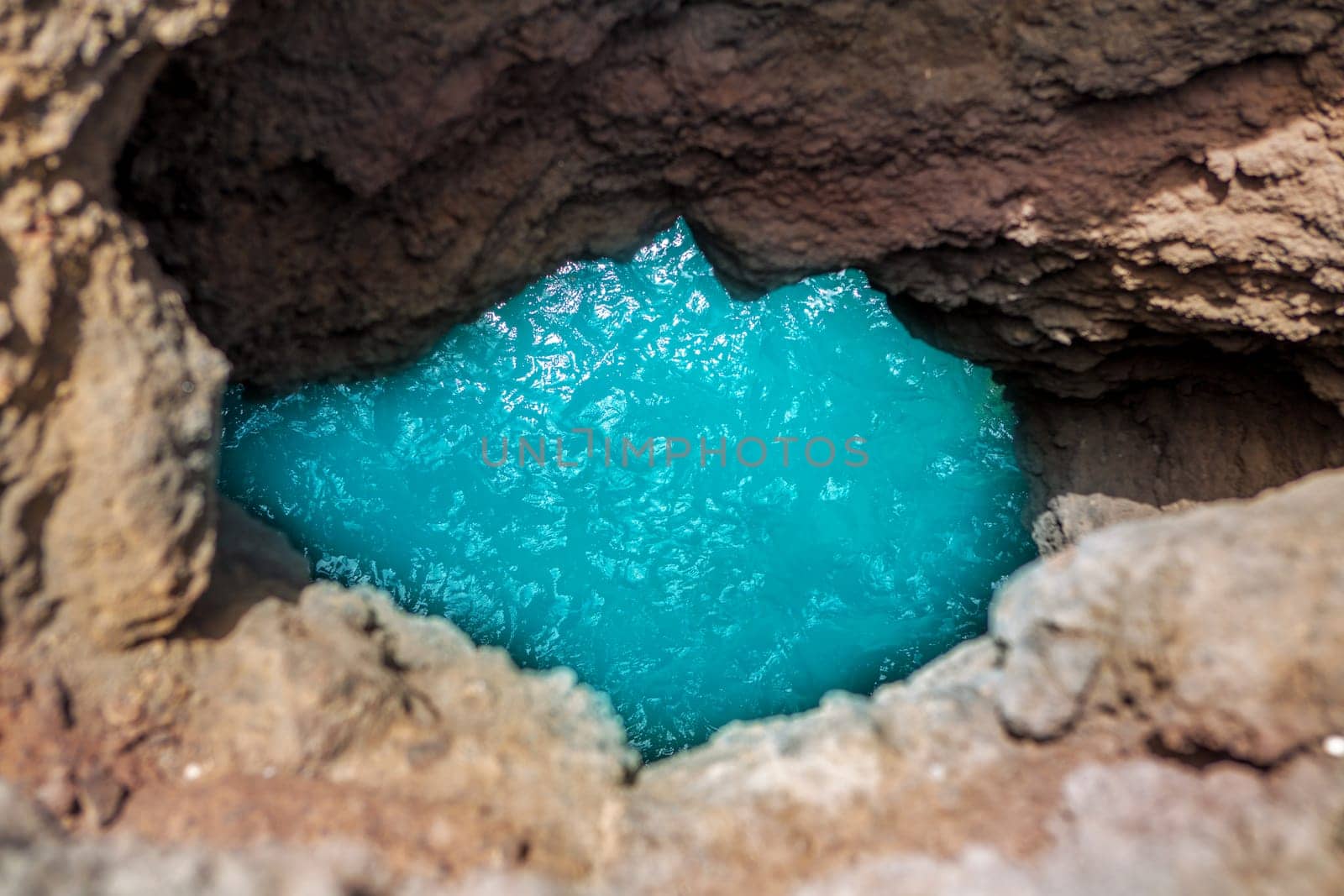 Lanzarote Los hervideros like boiling water caves in canary Islands