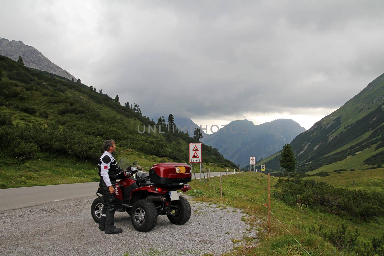 Sudden change in the weather in the mountains