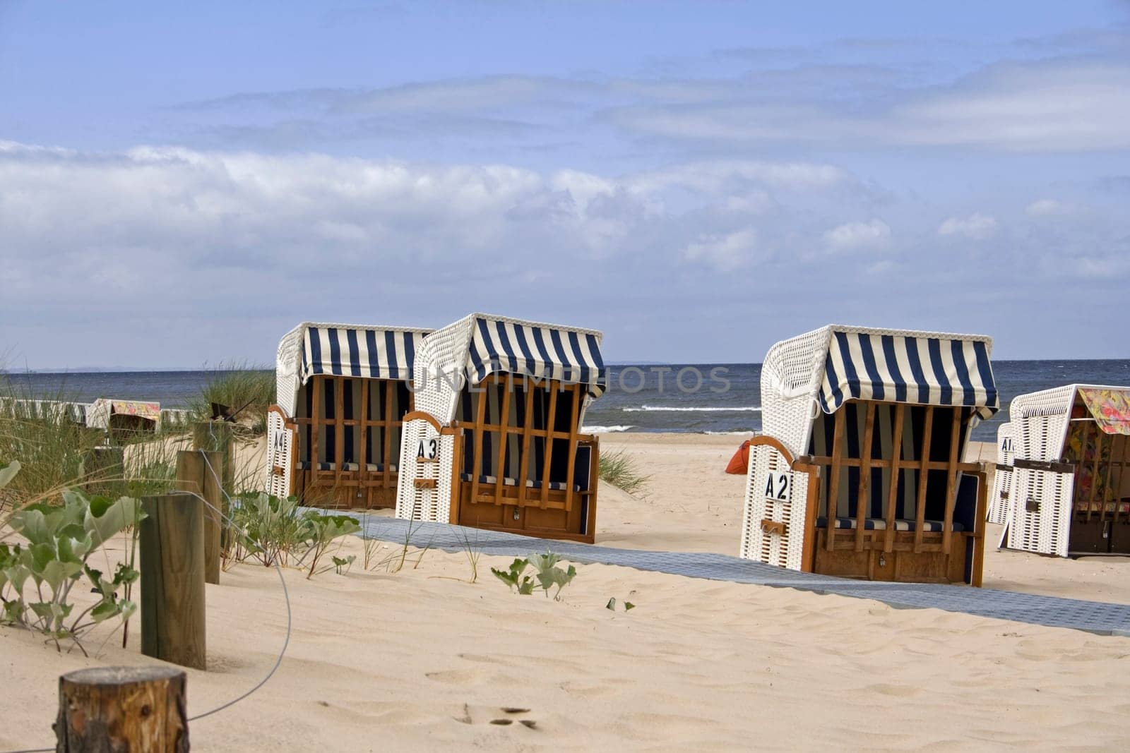 some beach chairs to relax