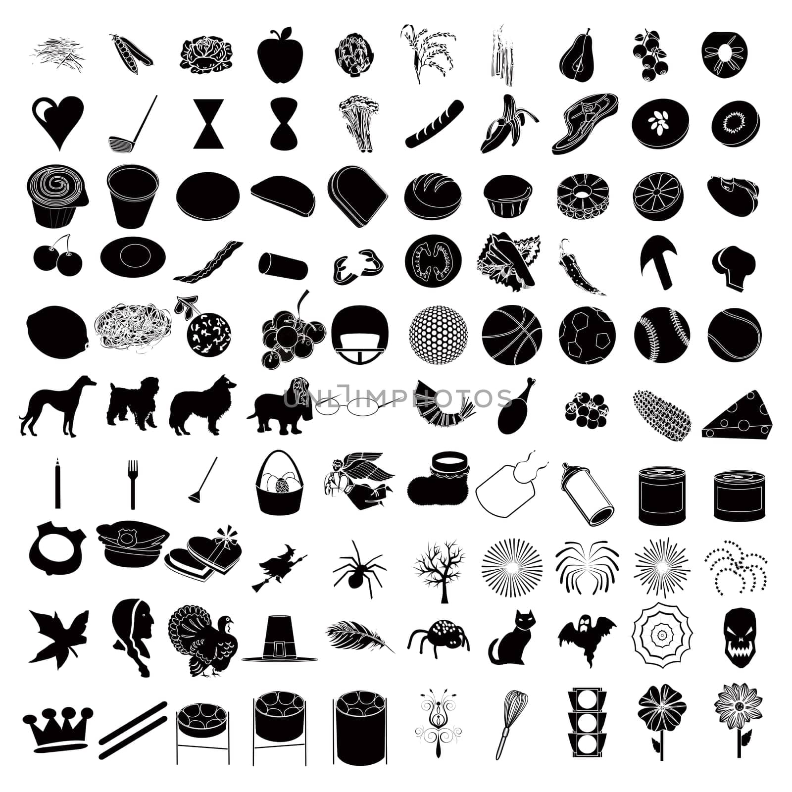 Vector Illustrtions of 100 Icon Set 3