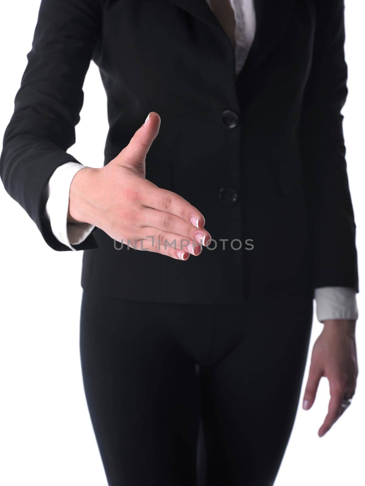 Womans Hand Ready For Handshaking