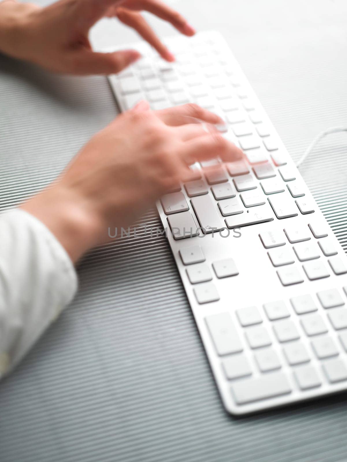 Secretary Speed Business Speedy Typing In Office on Desk