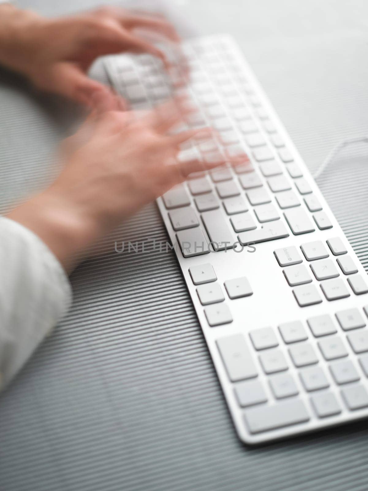 Secretary Speed Business Speedy Typing In Office on Desk