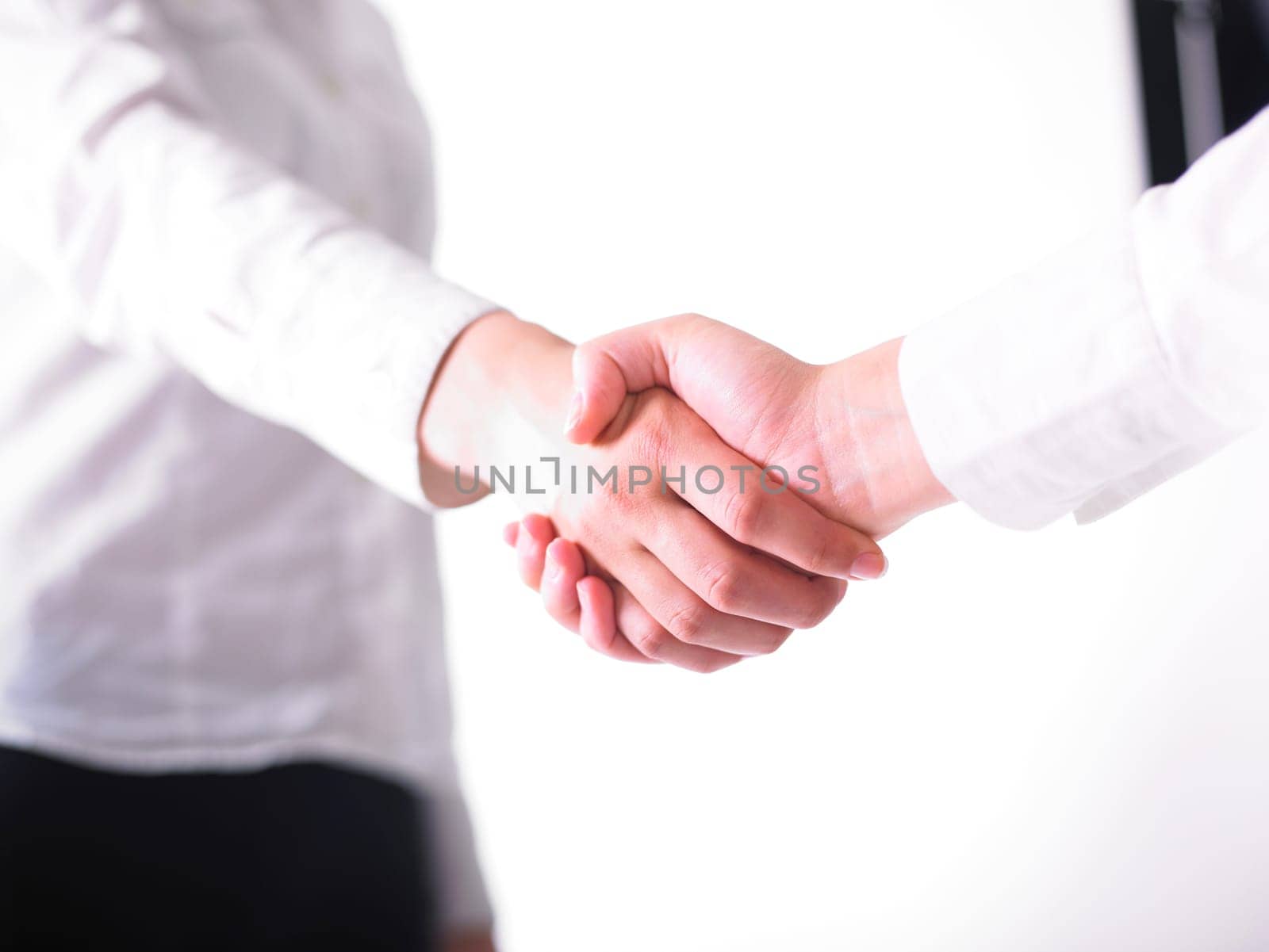 Handshake Handshaking isolate on white