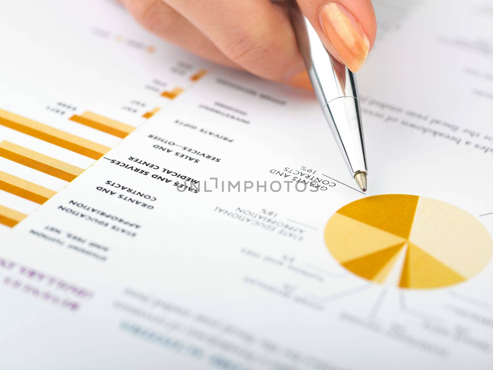 Market Analyze - pen and calculator on papers