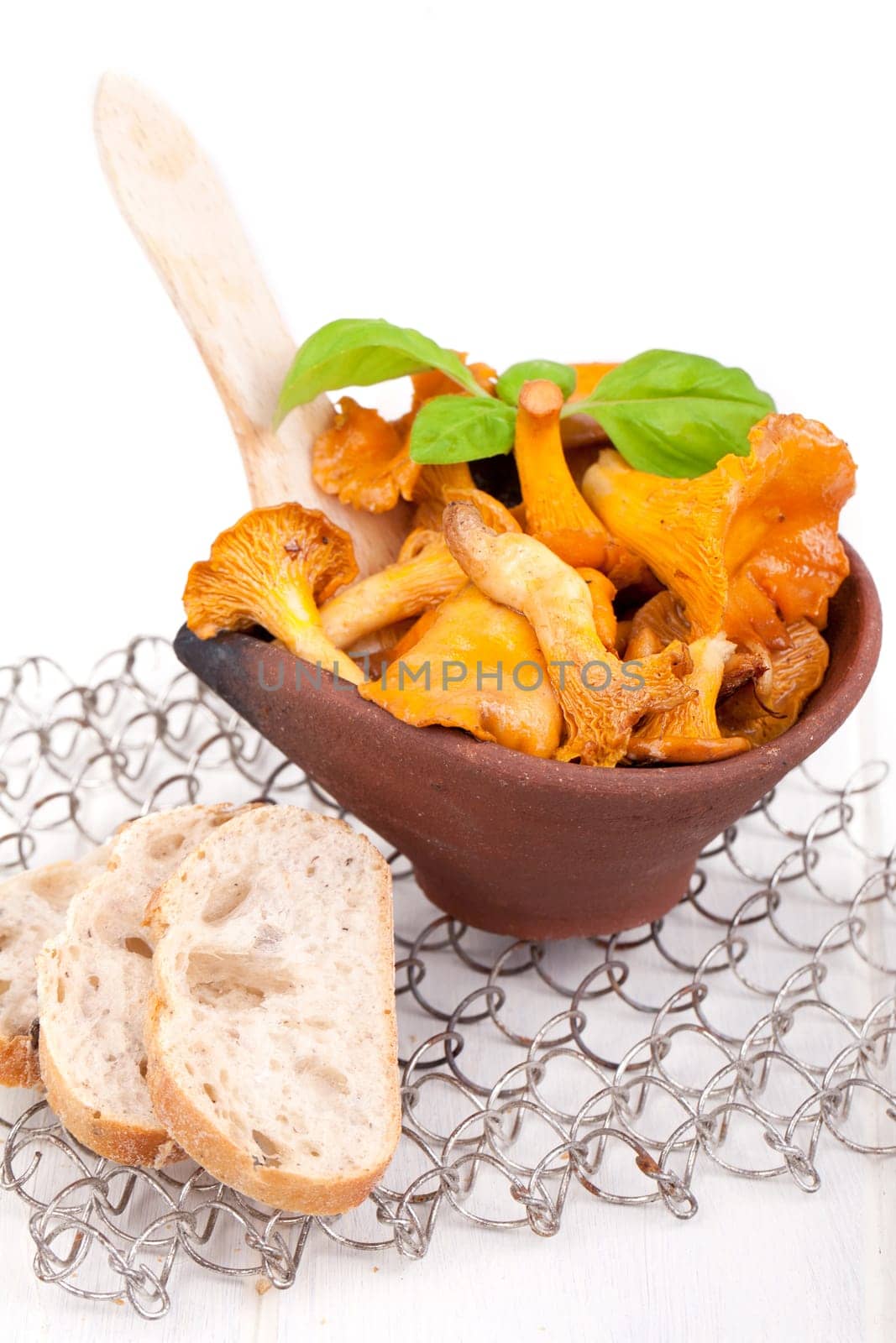 Chanterelles in a bowl