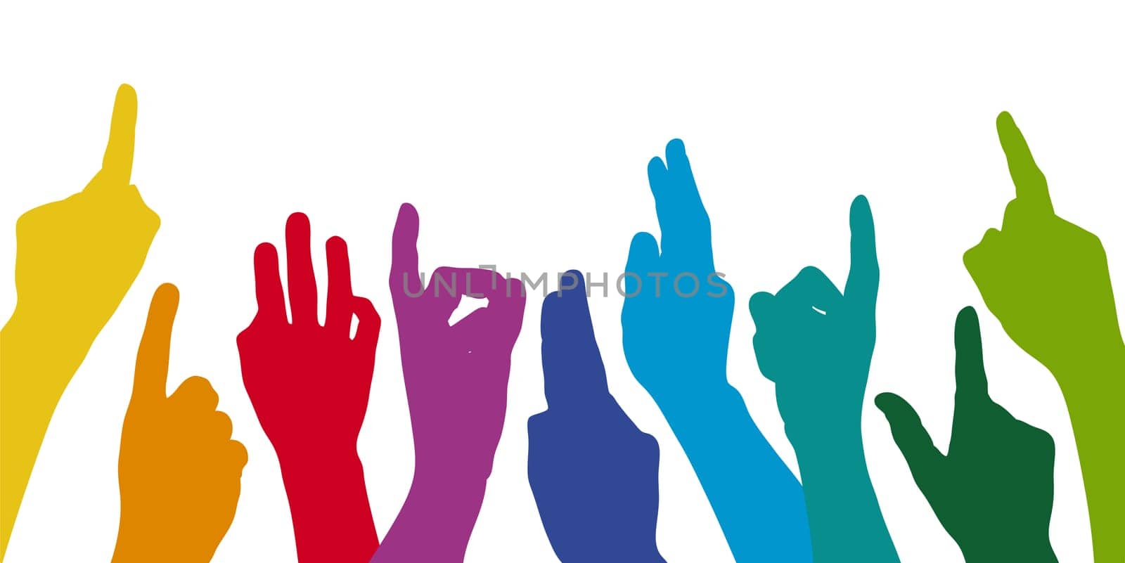 Many hands speak up