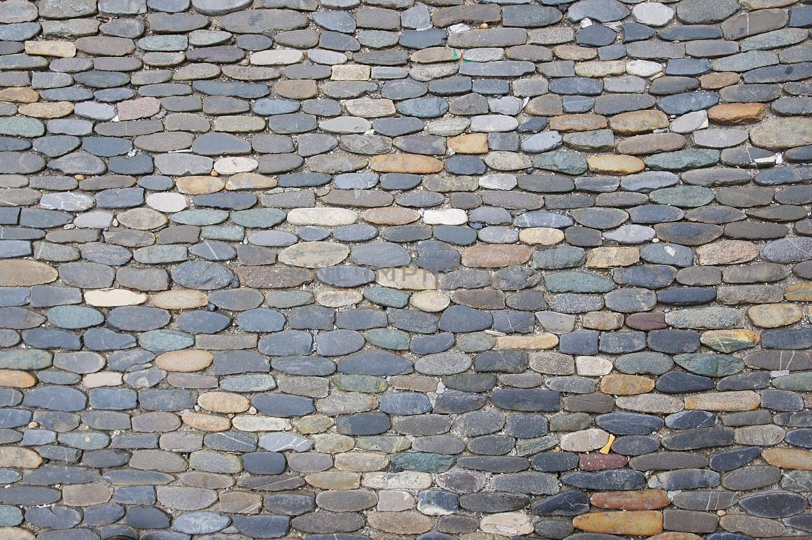Cobblestone pavement