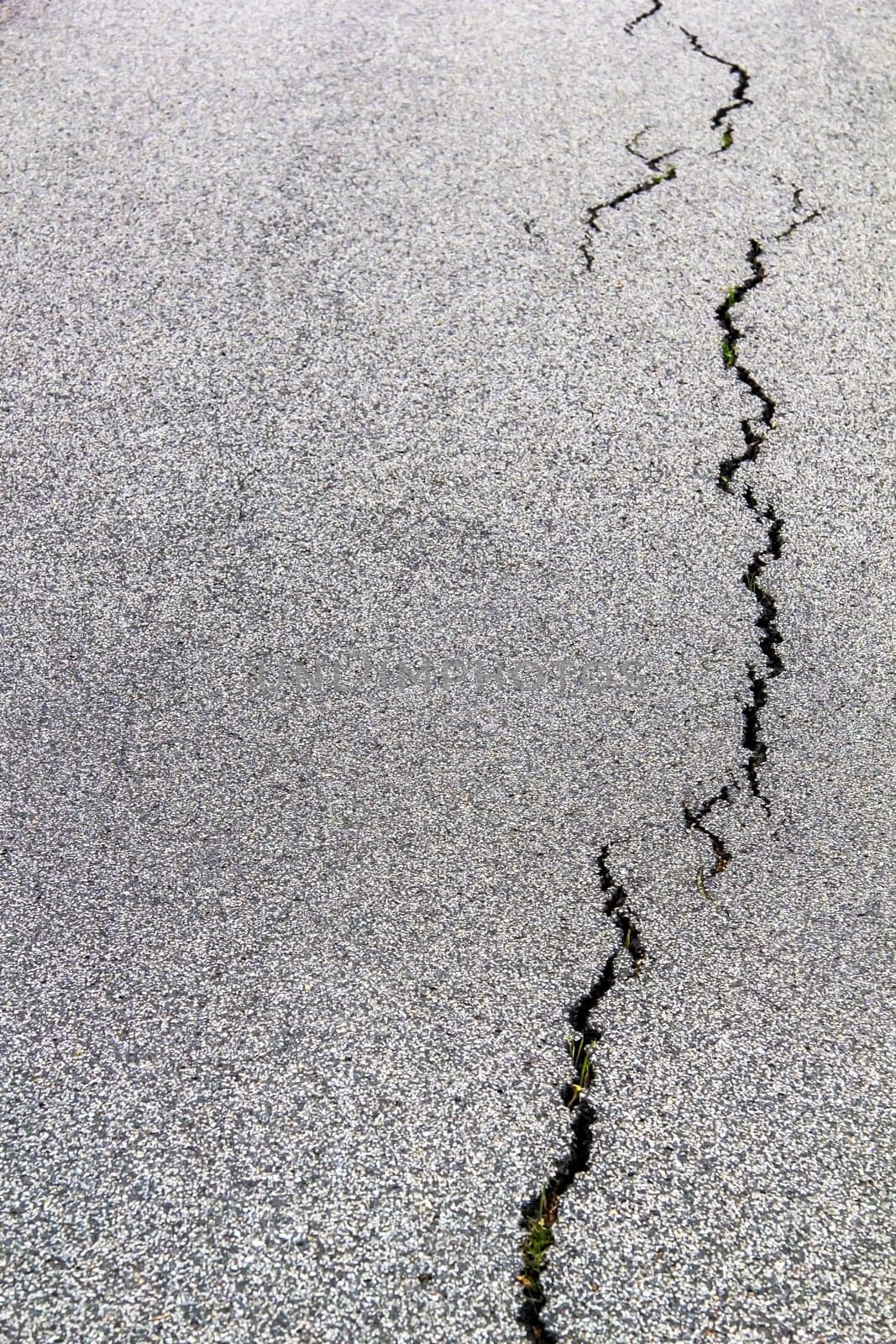 A crack in the ground