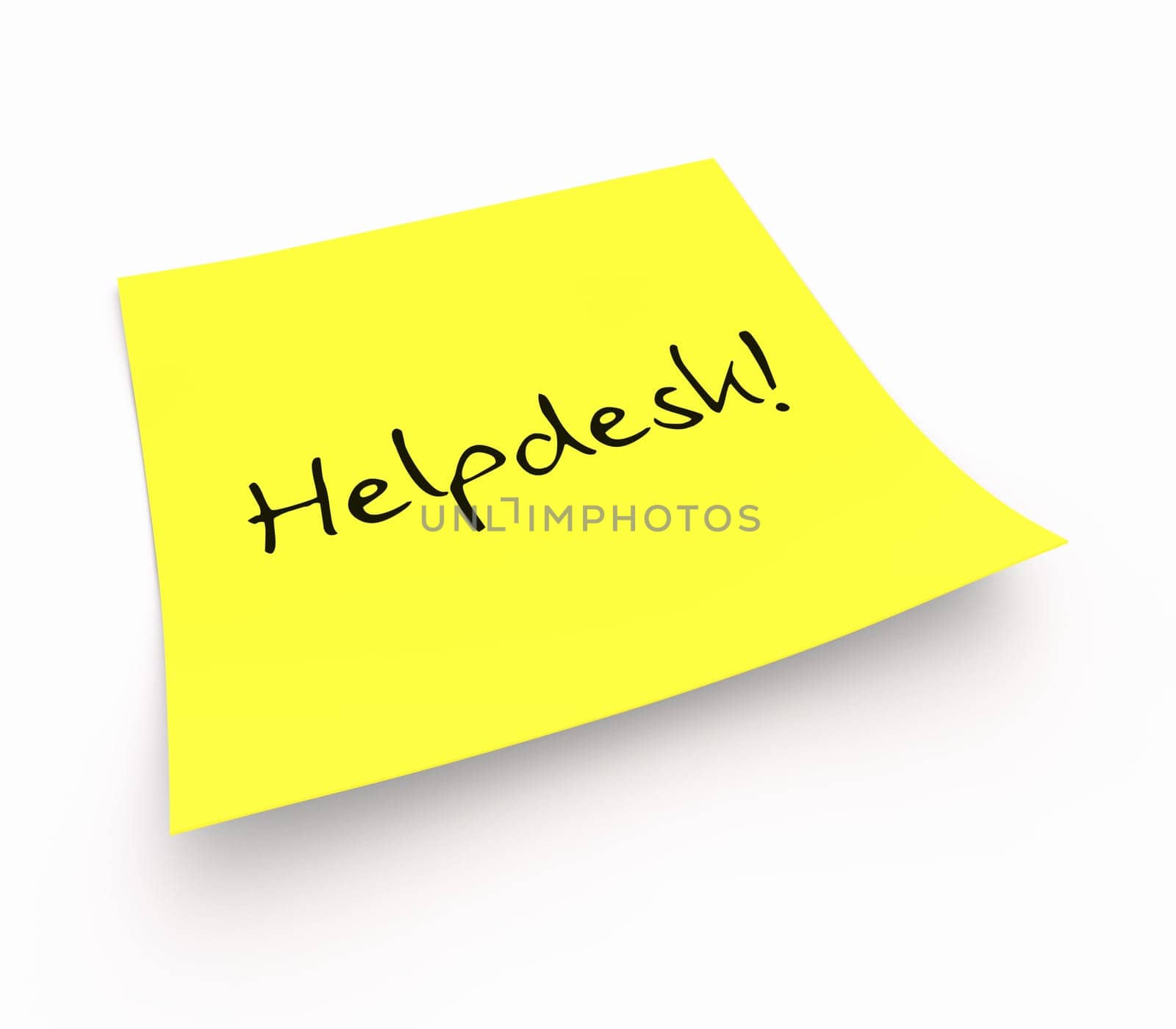 Sticky notes - Helpdesk!