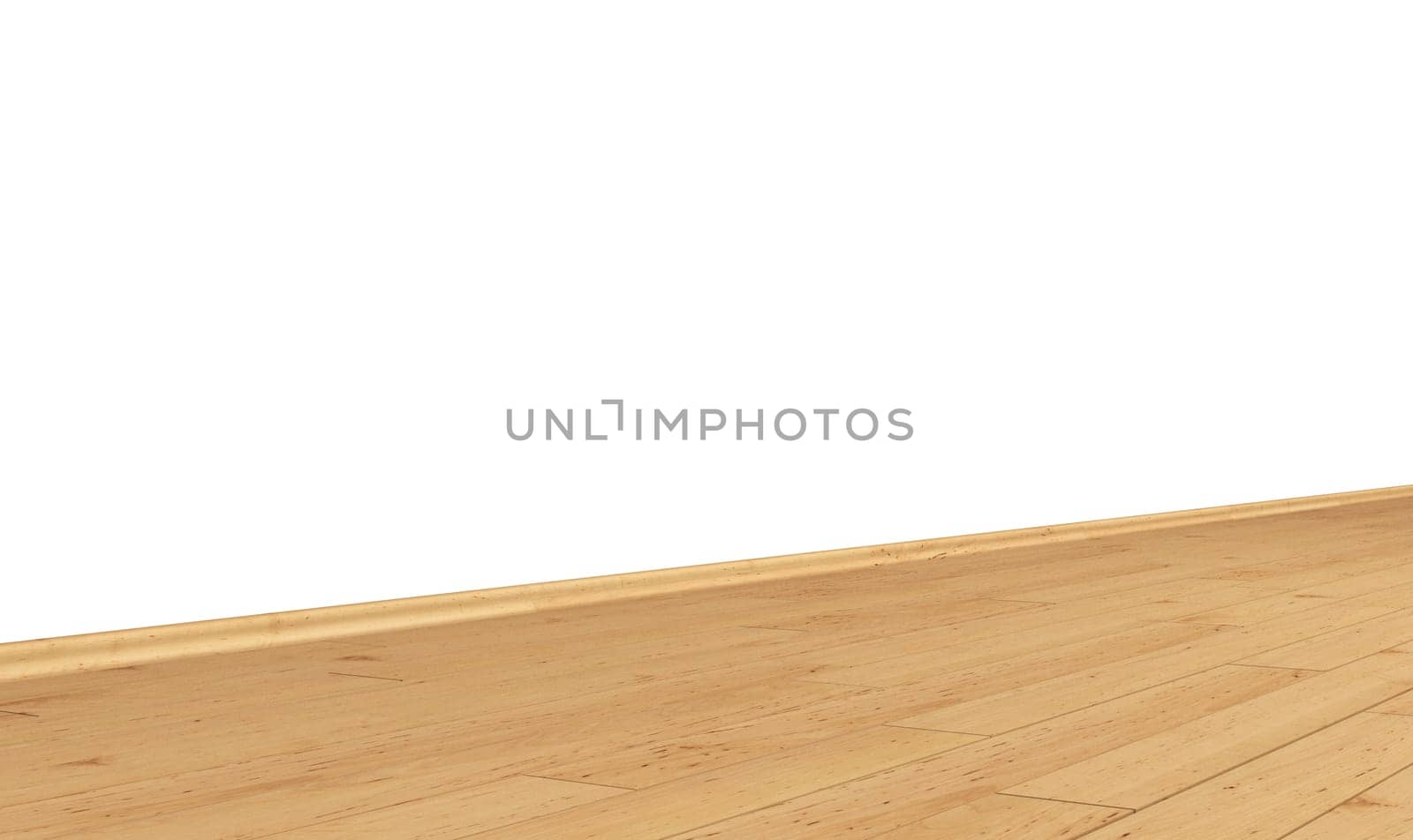 Wall with Wooden Floor Diagonal - Basswood