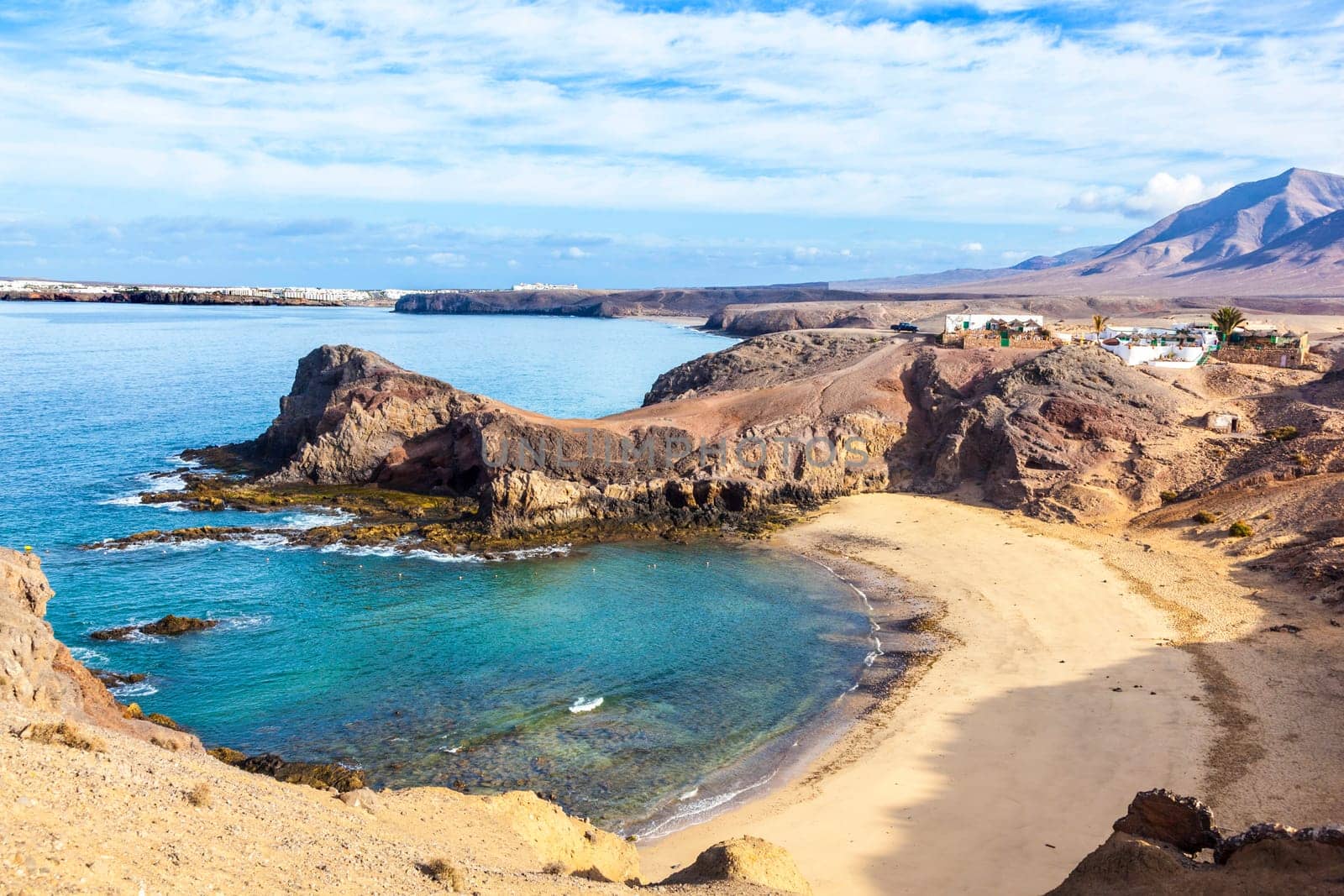 Playa de Papagayo (Parrot's beach) on Lanzarote, Canary islands, Spain
