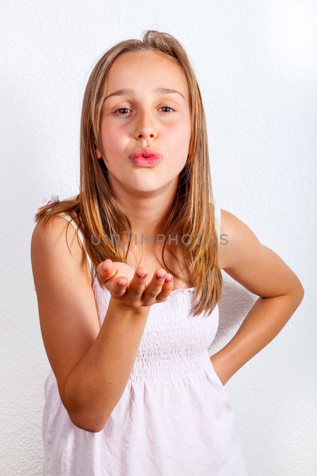 portrait of cute young teenage girl