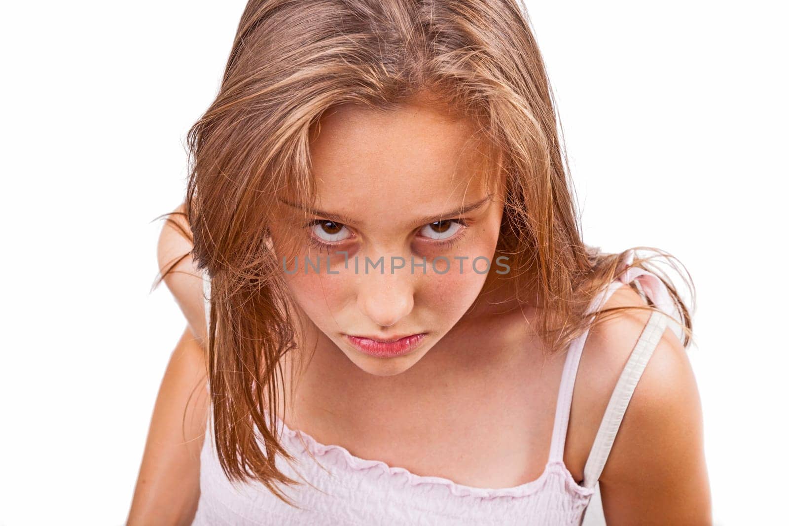 portrait of cute young teenage girl