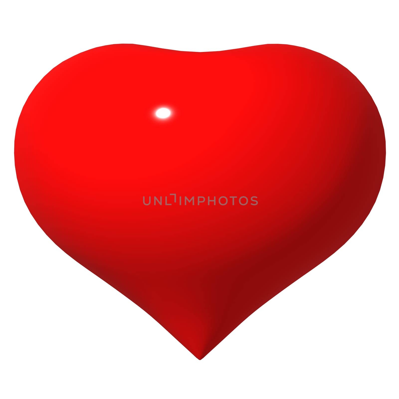 One big red heart take all picture place