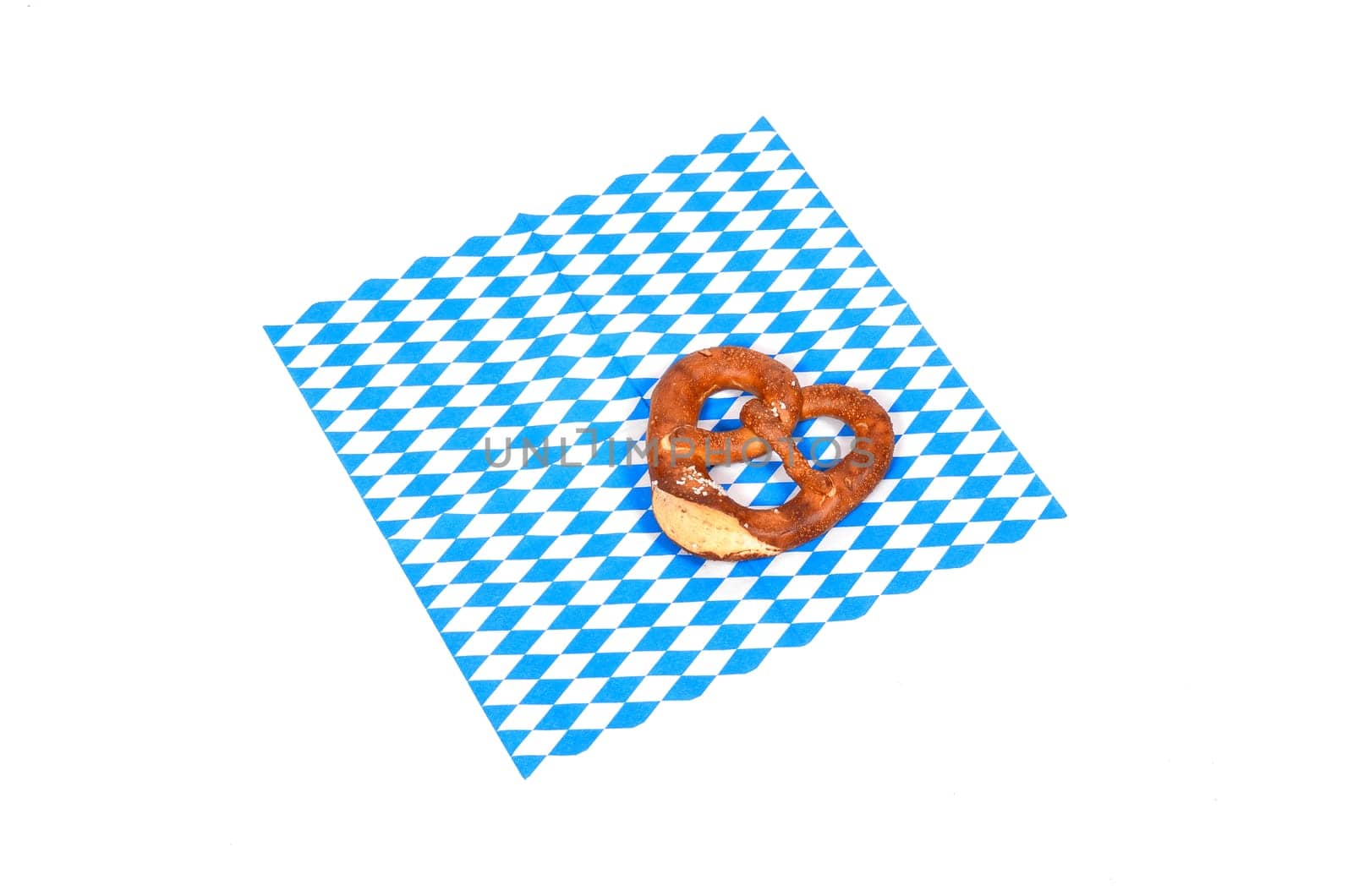 Bavarian Pattern Blue White Background Oktoberfest