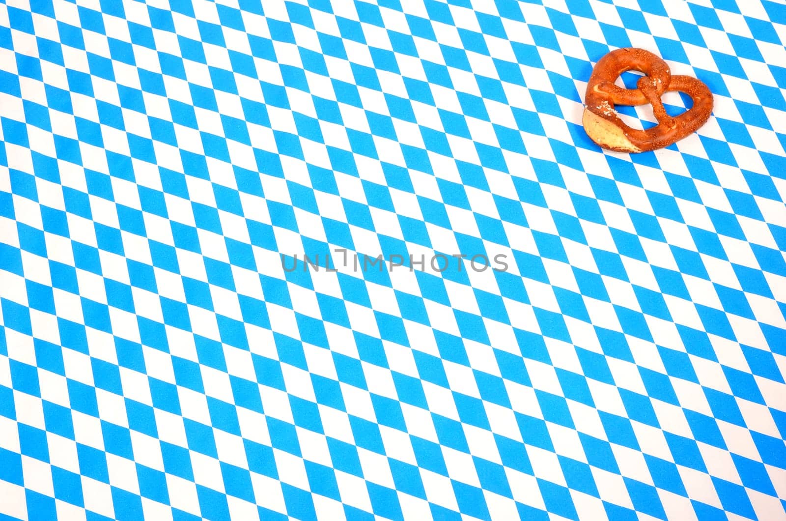 Bavarian Pattern Blue White Background Oktoberfest