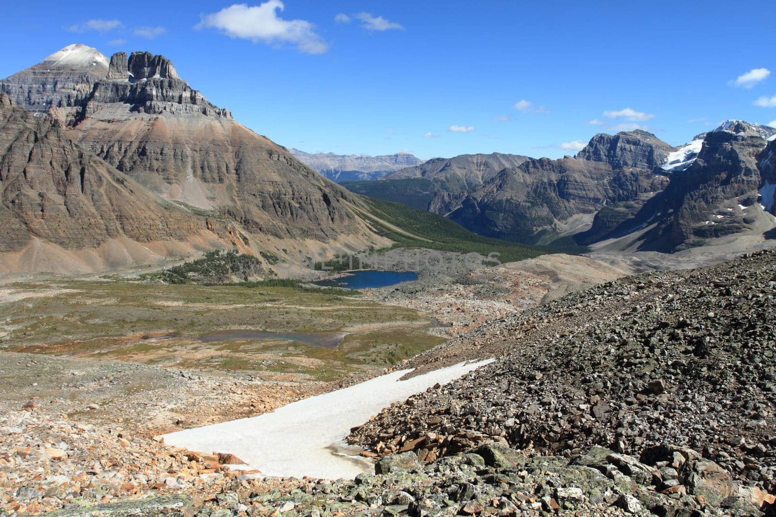 Eiffel Lake in the Valley of the Ten Peaks near Moraine Lake in the Rocky Mountains of Canada