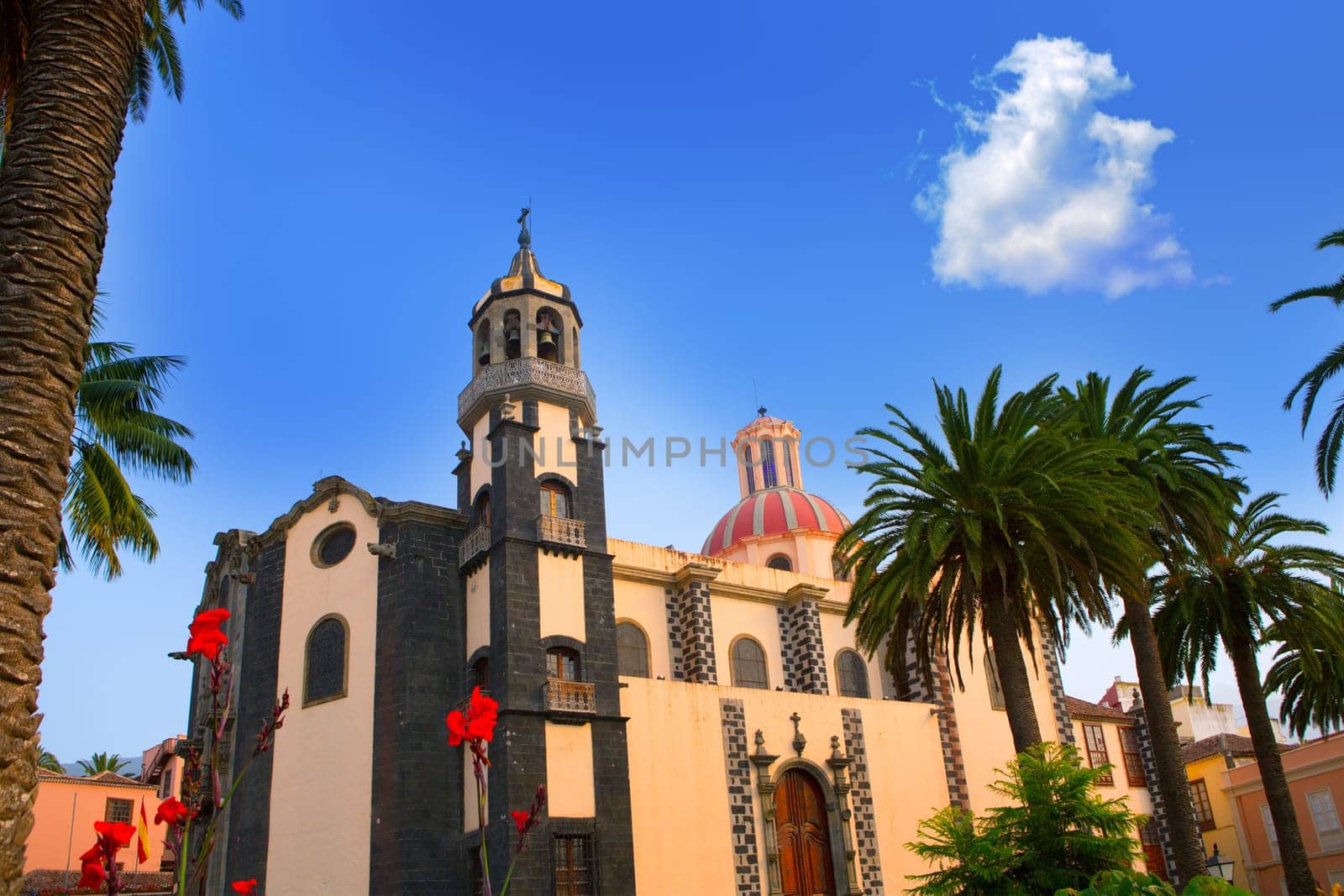 La Orotava Concepcion church red dome in Tenerife Canary Islands