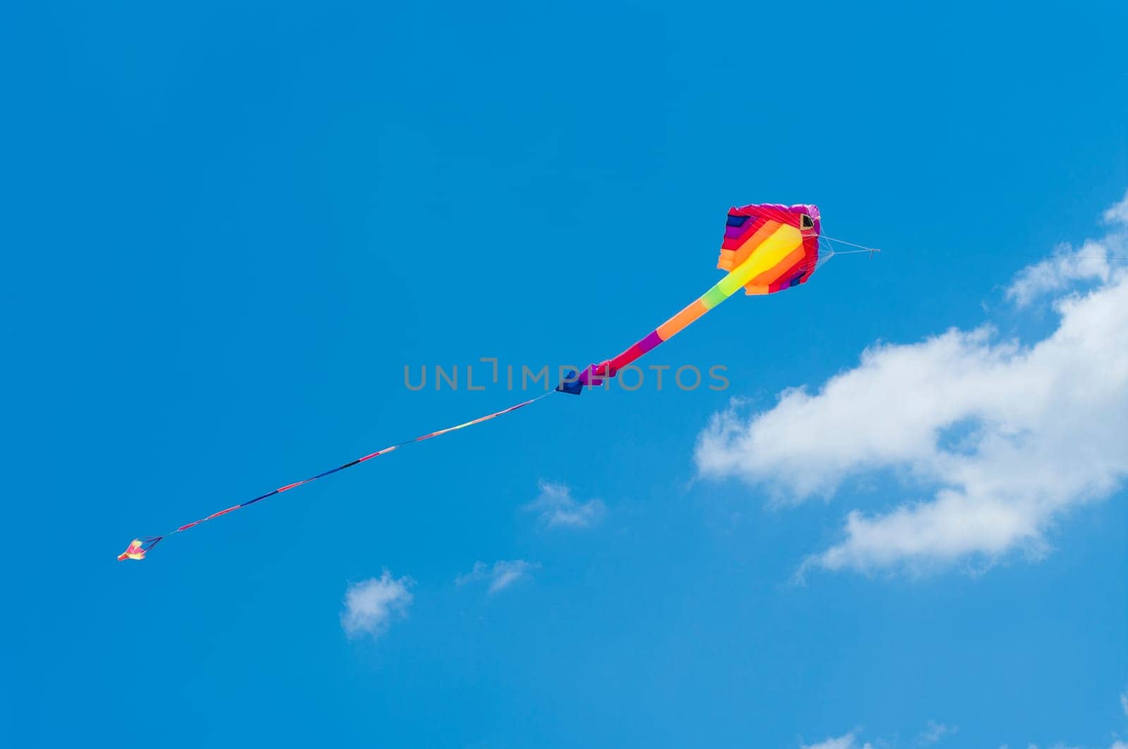 colorful kite during the 3rd international kite festival in Twenterand, Netherlands