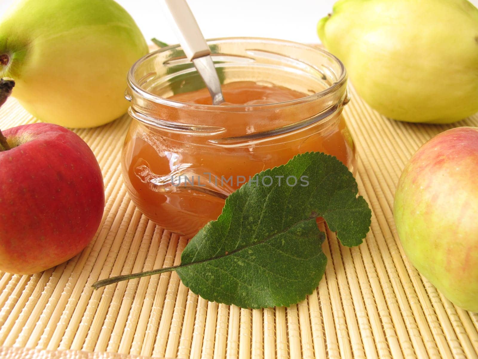 Jam with apple and quince