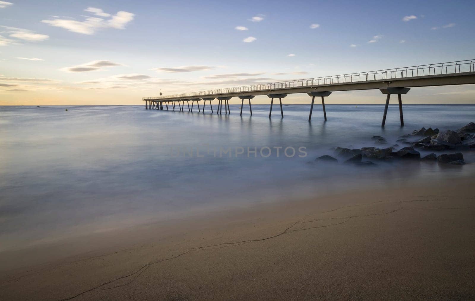 Pont del Petroli Badalona for walking Turned into a catwalk