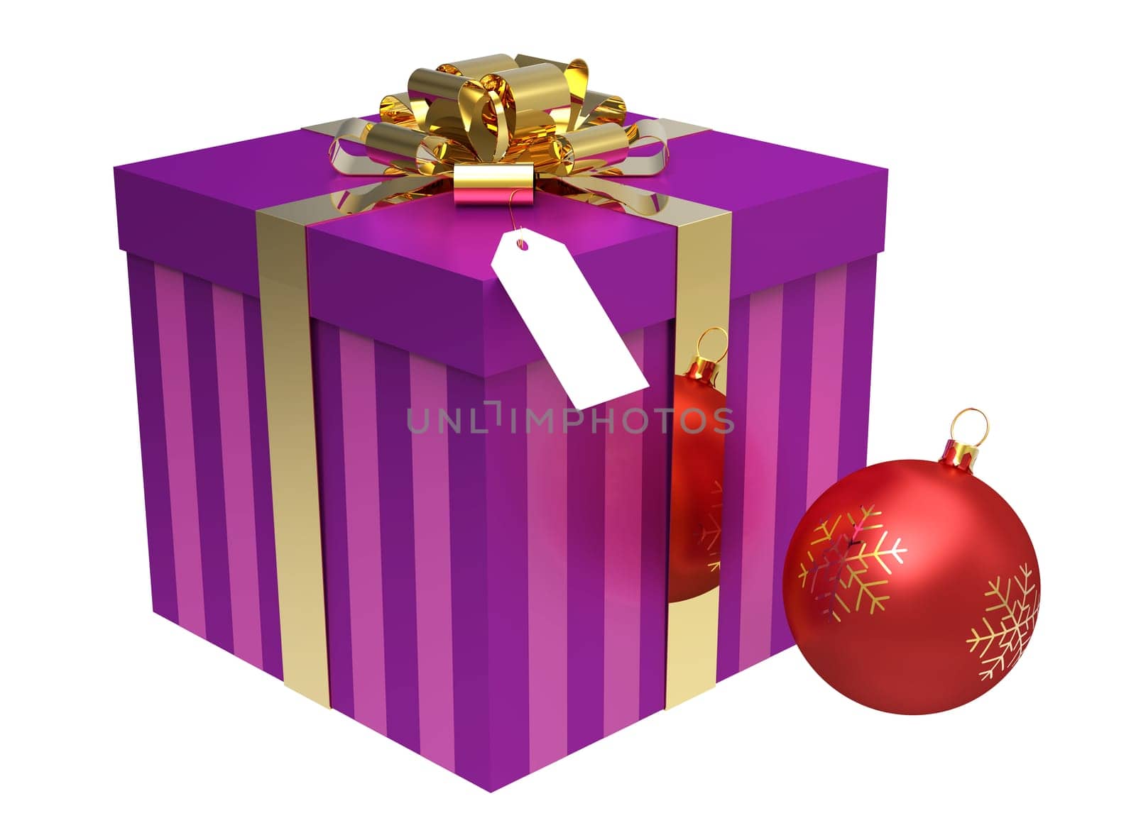 Gift box and Christmas Ball