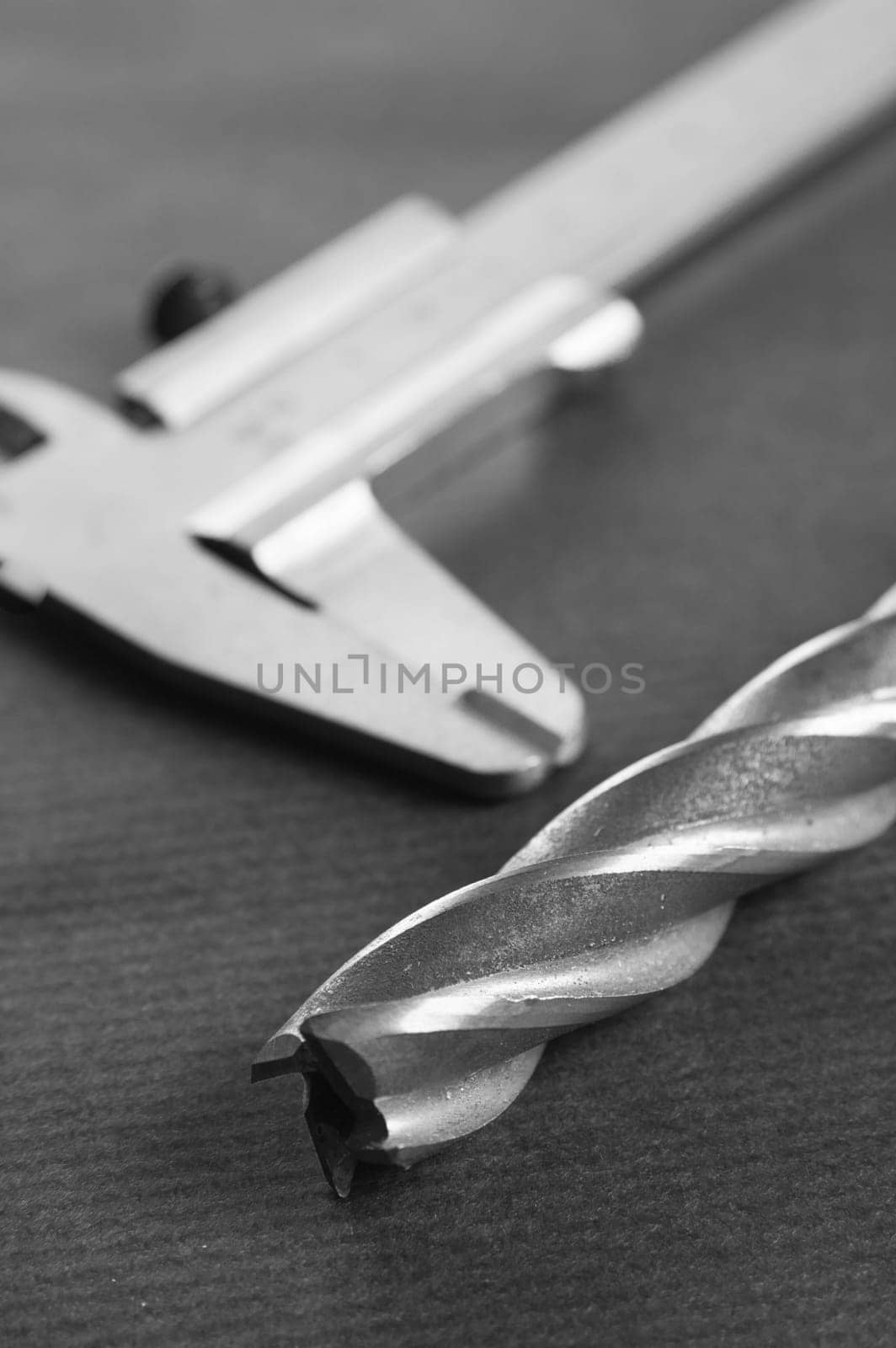 drills and measuring tools, a close up