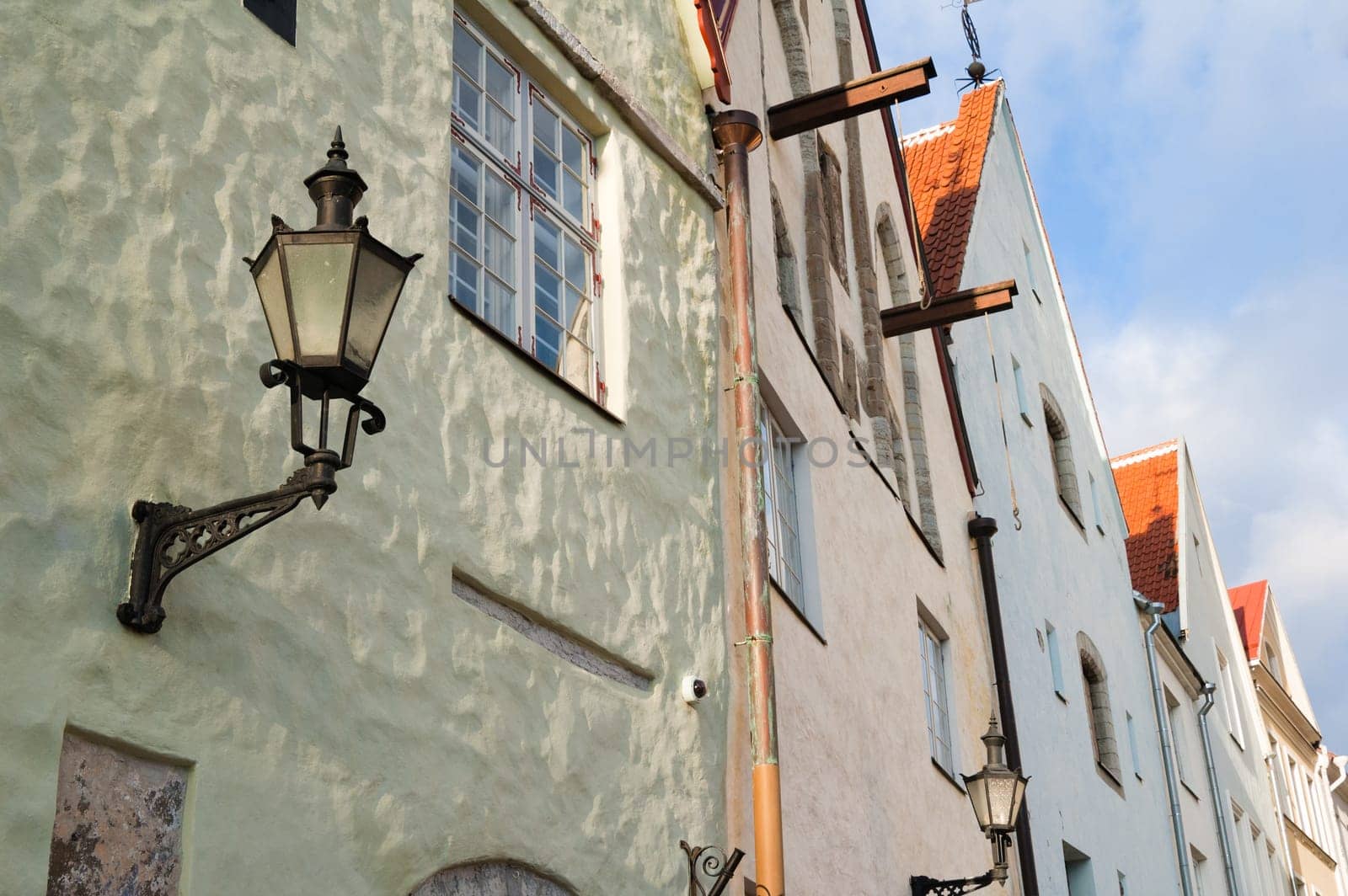 Facade of the ancient house in Tallinn