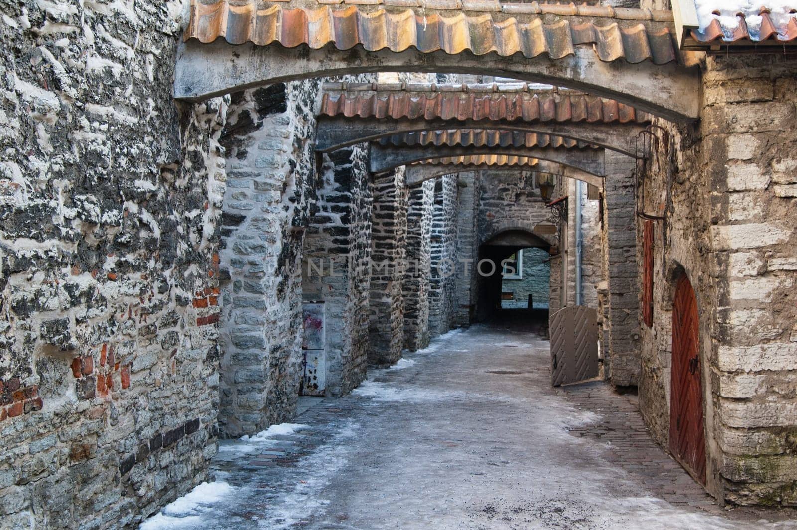 Ancient narrow street in Tallinn