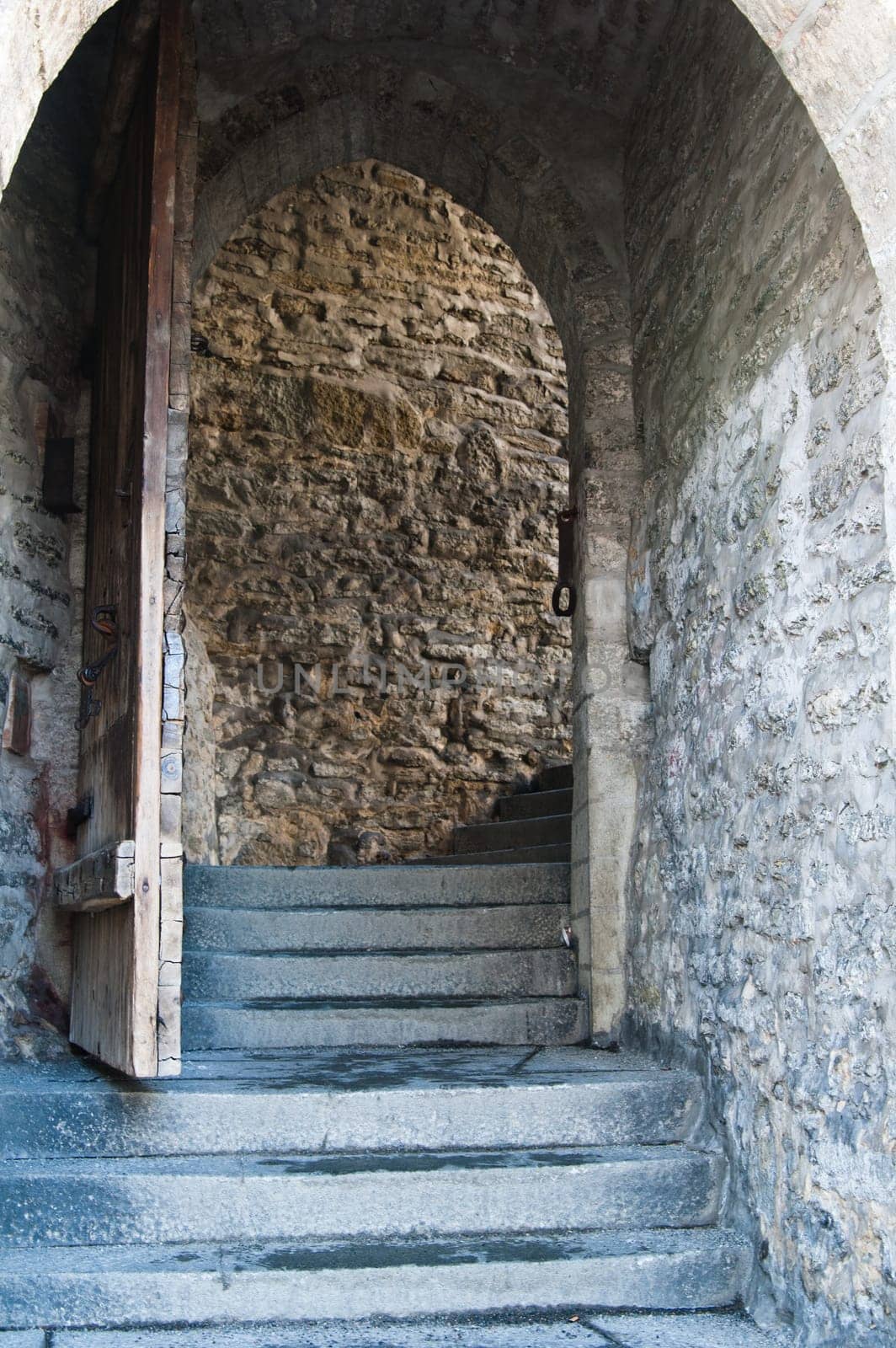 Narrow gate in the Top City in Tallinn