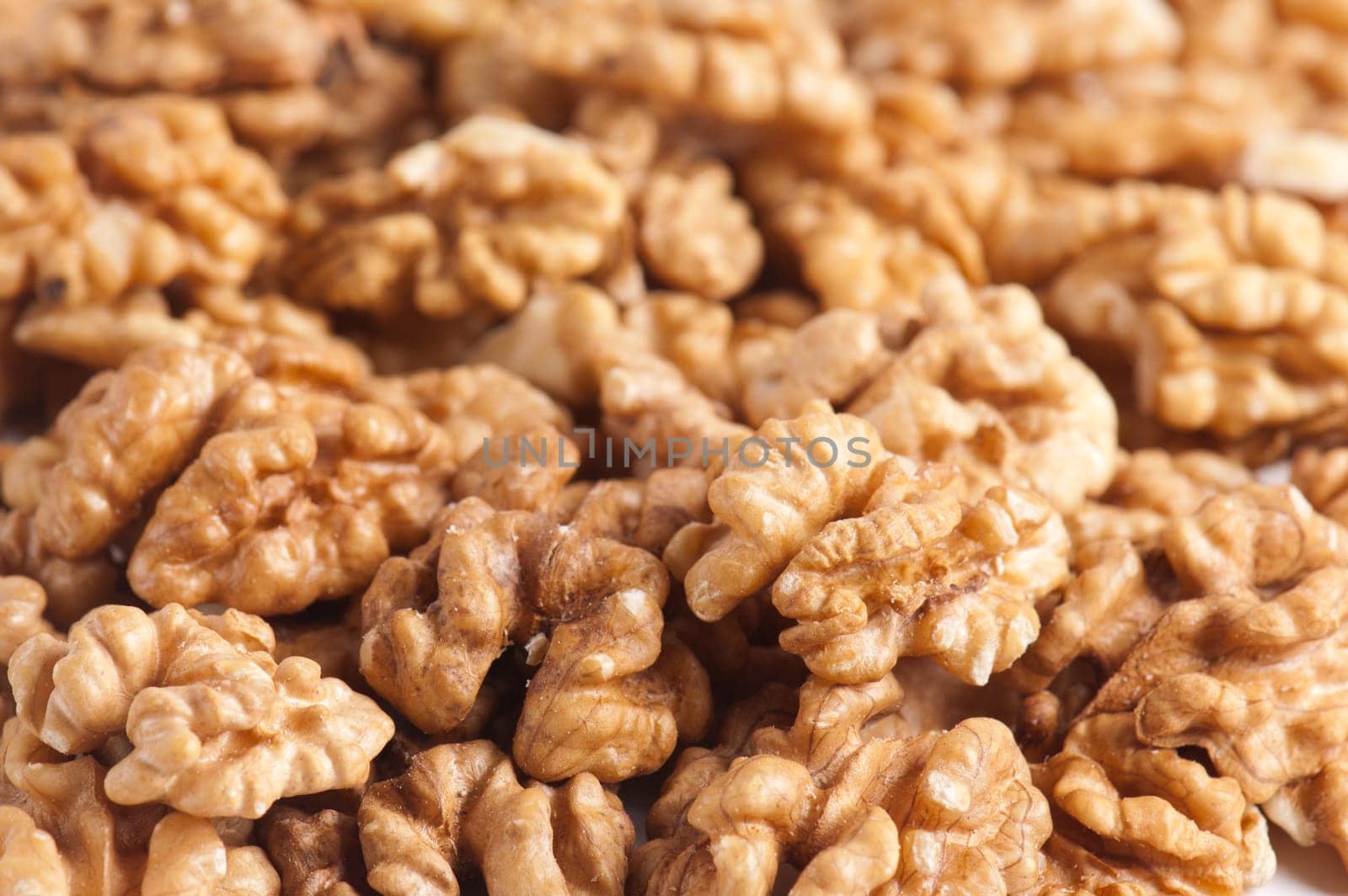 walnut kernel, Close up