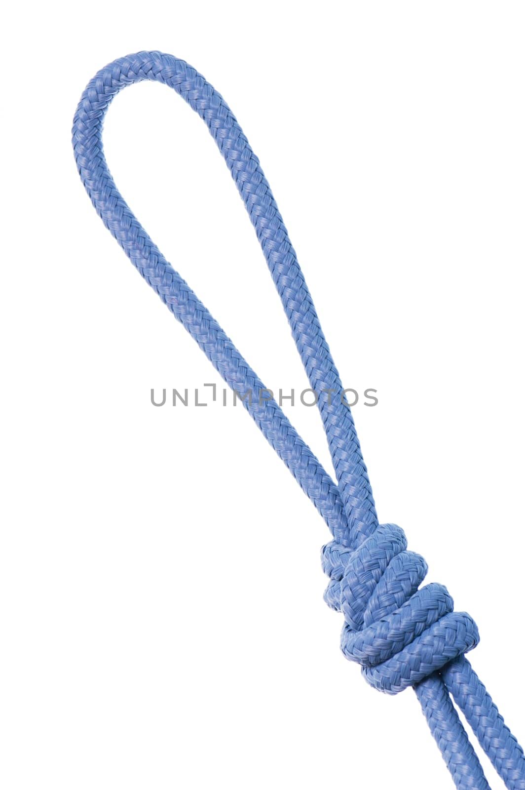 Marine  site on a rope , it is isolated on white