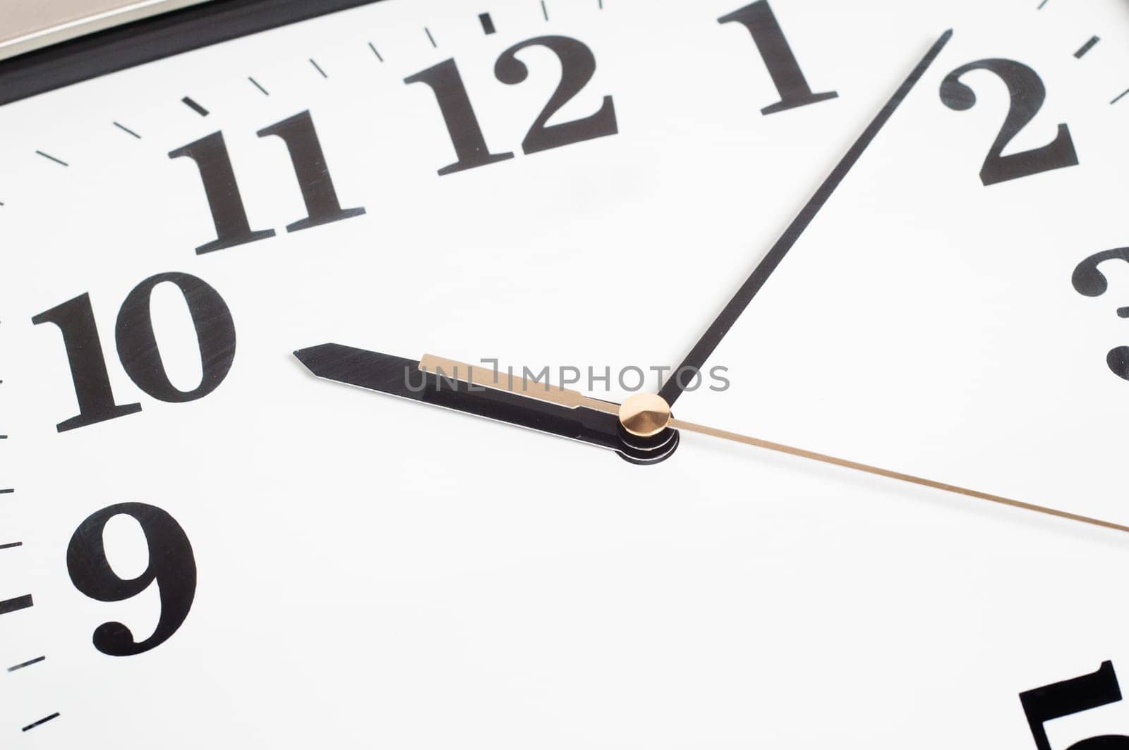 Office clock a close up