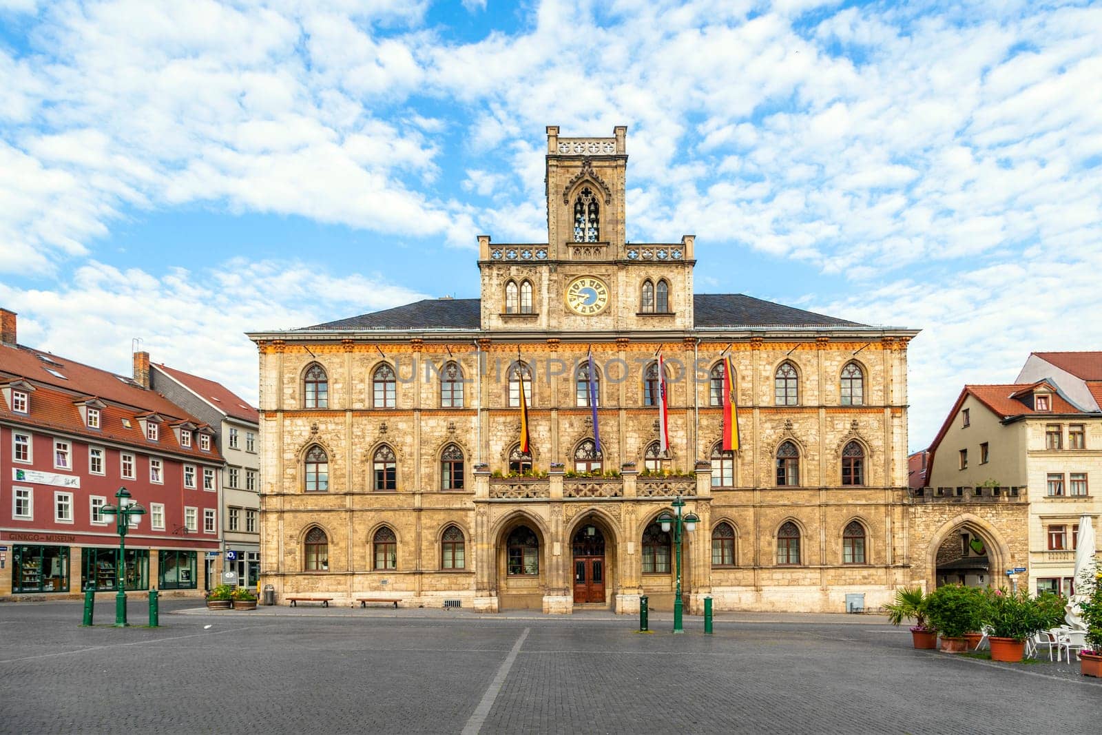 Town hall Weimar in Germany, UNESCO World Heritage Site