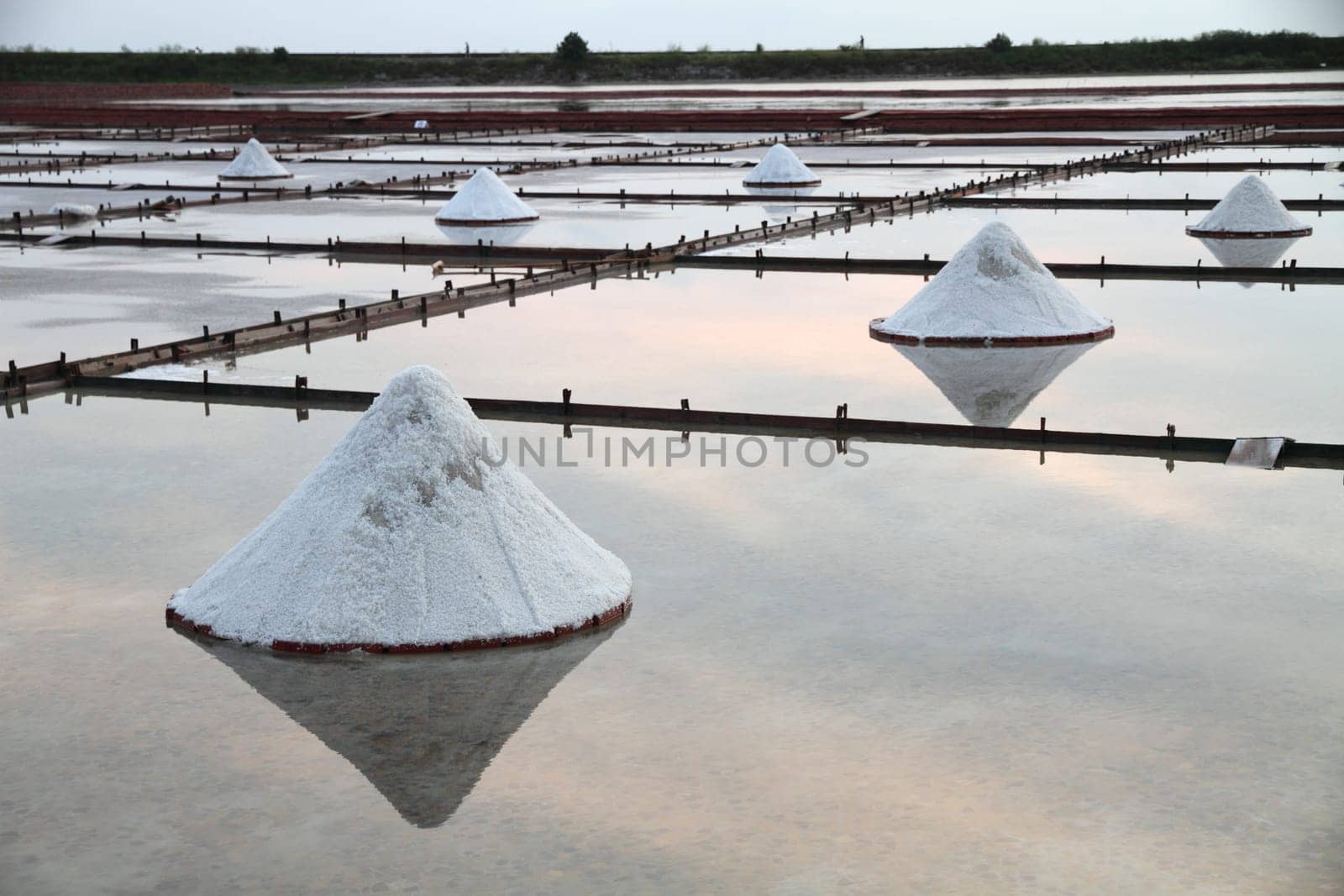 Salt flats in Asia
