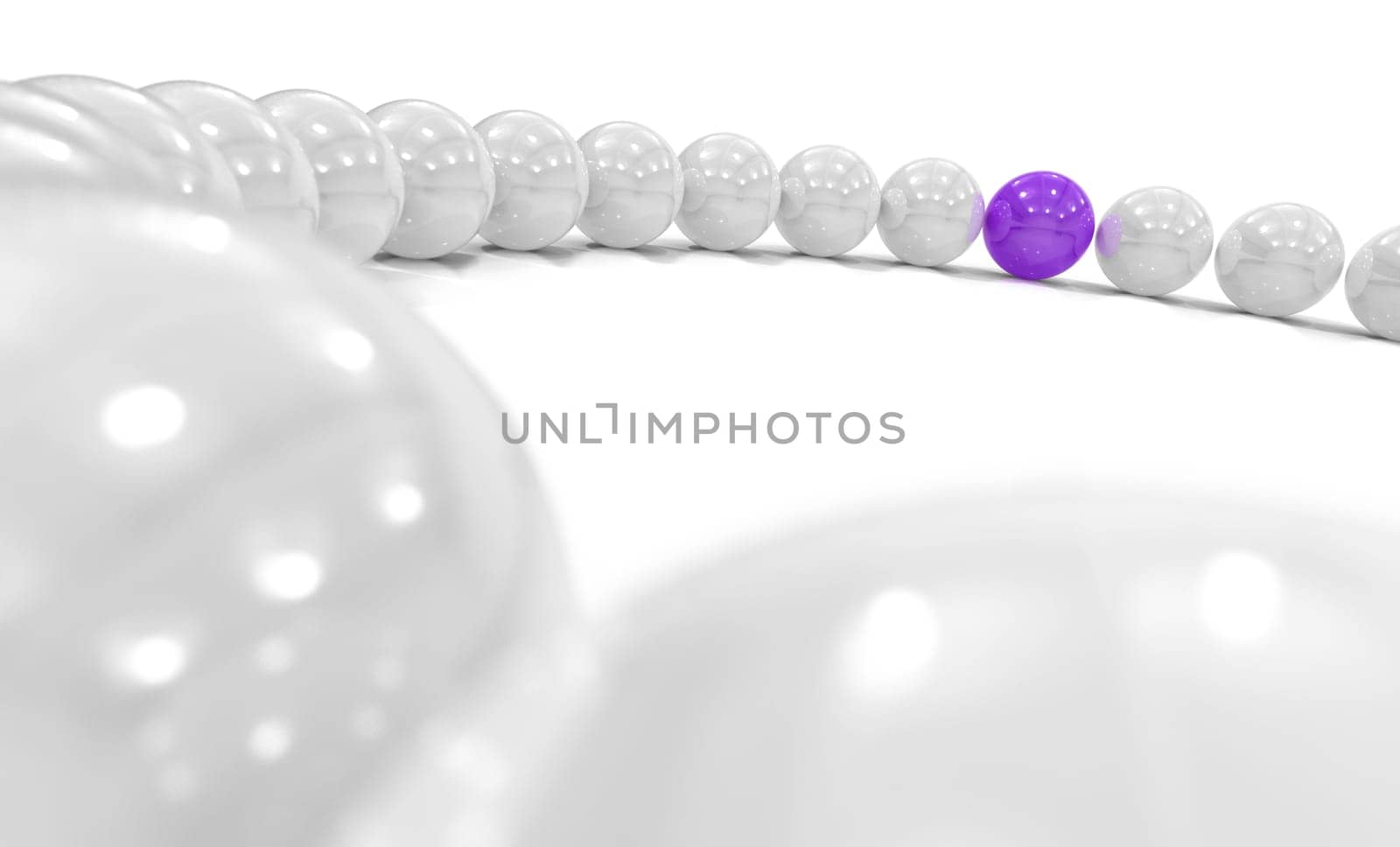 3D Ball Purple Focus 1