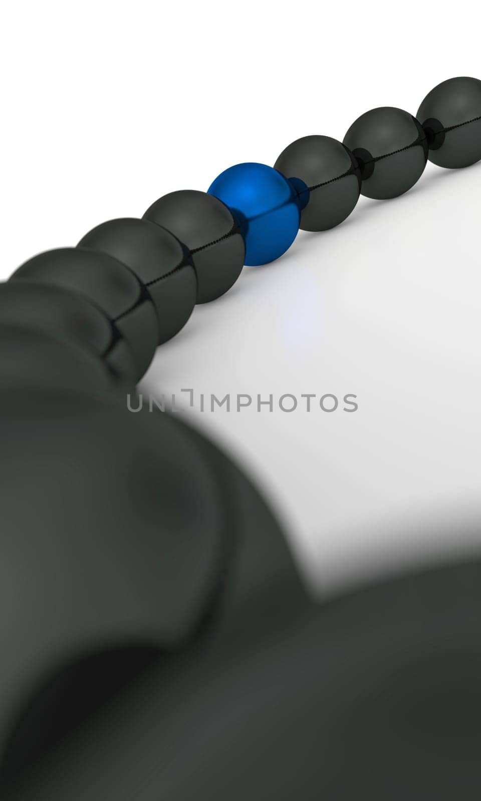 blue and black - 3D ball focus 1