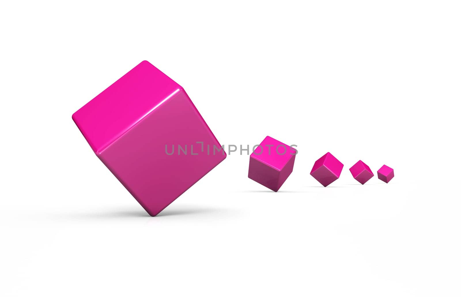 Dice sequence pink white 2