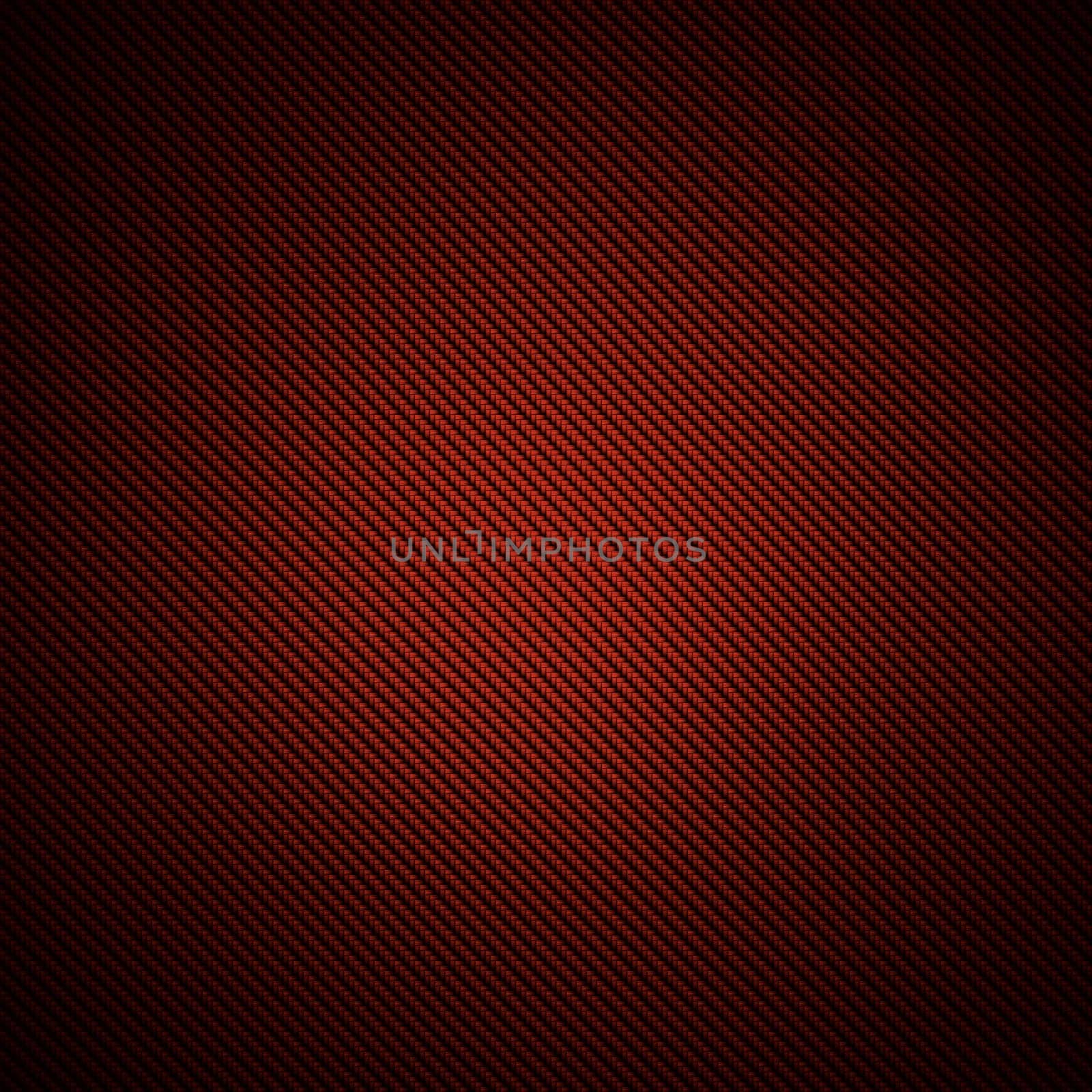 A realistic red carbon fiber weave background or texture