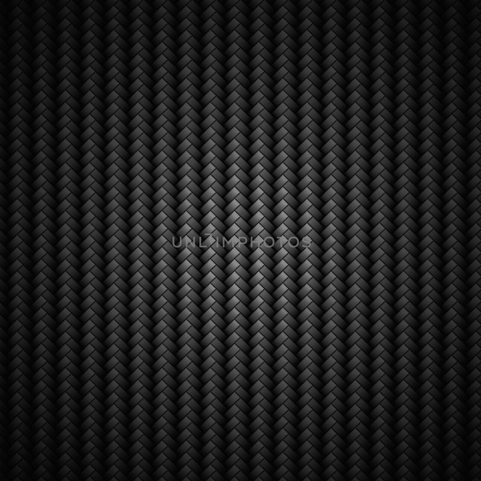 A realistic dark carbon fiber weave background or texture