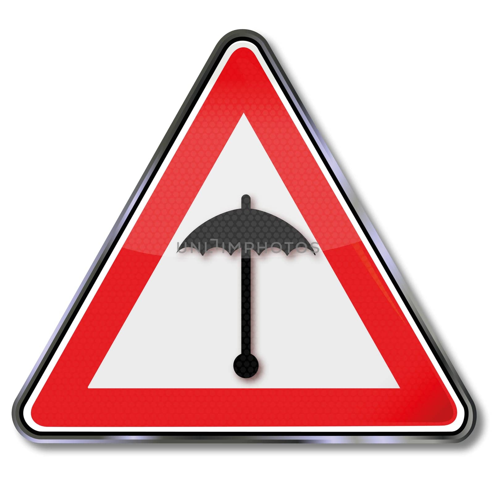 Shield umbrella and temperature
