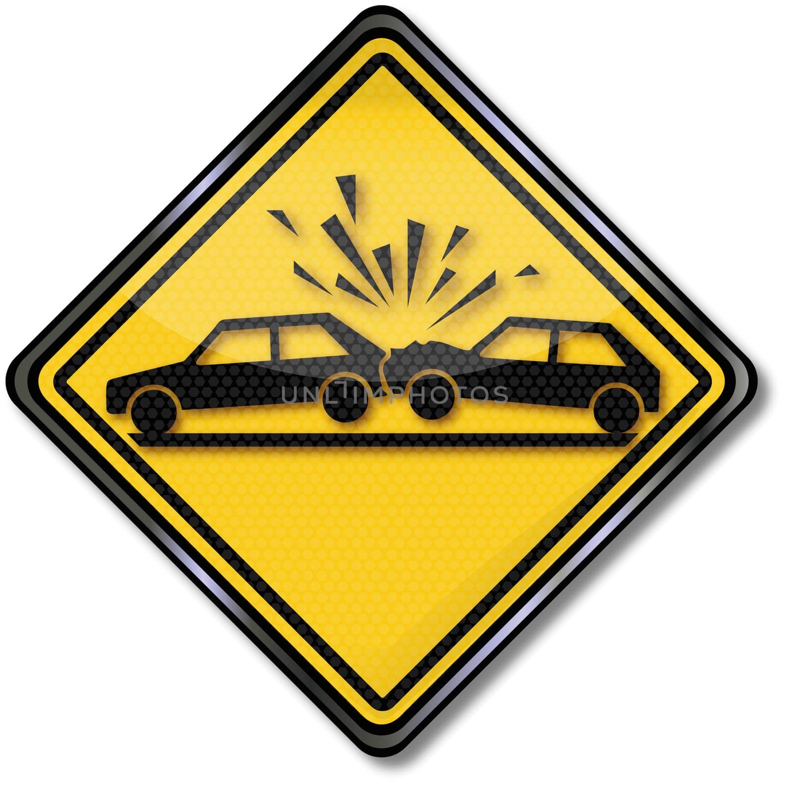 Rear-end collision sign