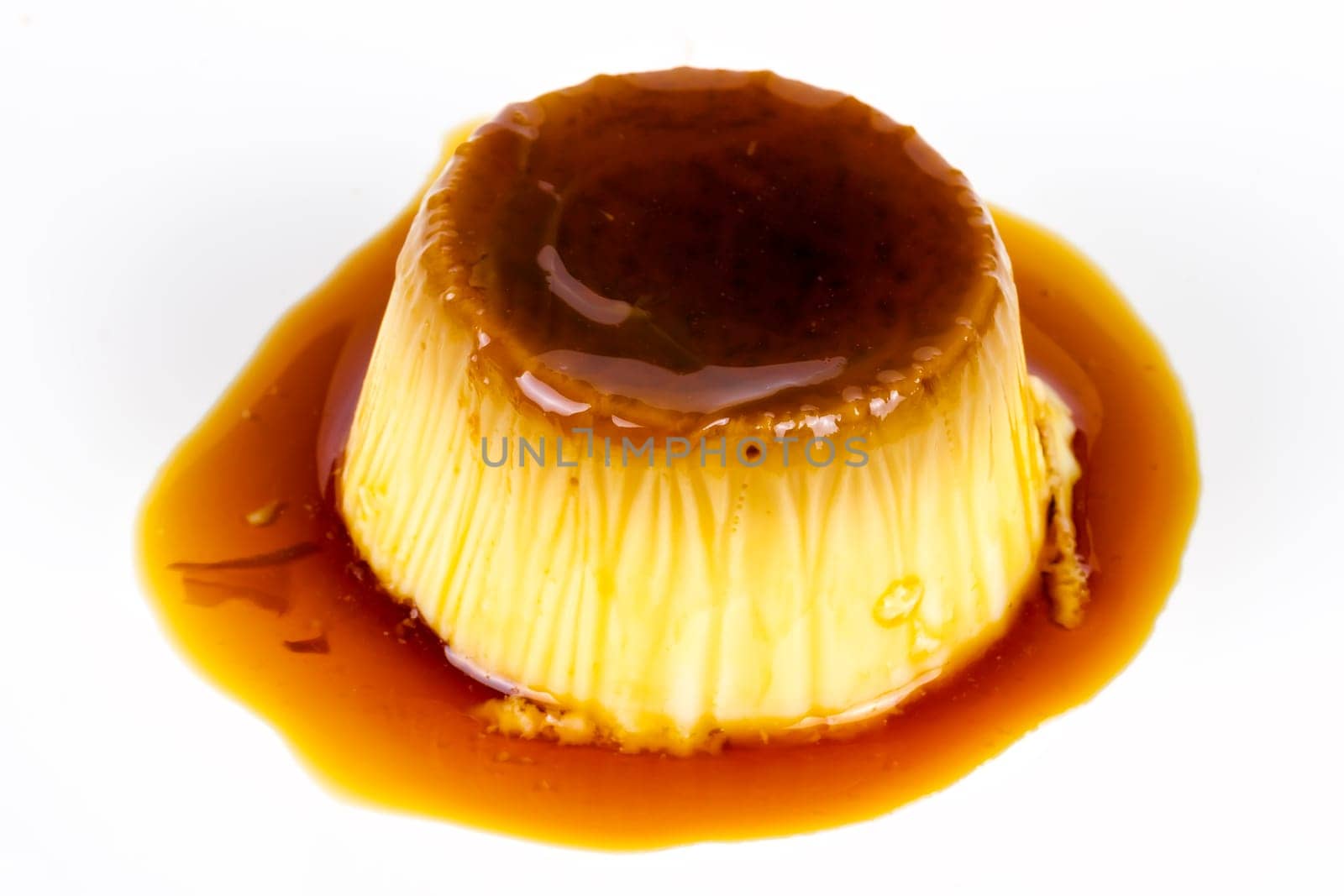 tasty home made egg flan with caramel